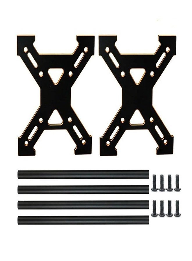 KingVal Metal Wheel Rim Tire Storage Rack RC Tool Kit Compatible with AXIAL SCX24 TRAXXAS TRX4M FCX24 1/24 1/18 1'' 1.1'' RC Crawler Car Tire Wheel (Black-Gold) - Image 3